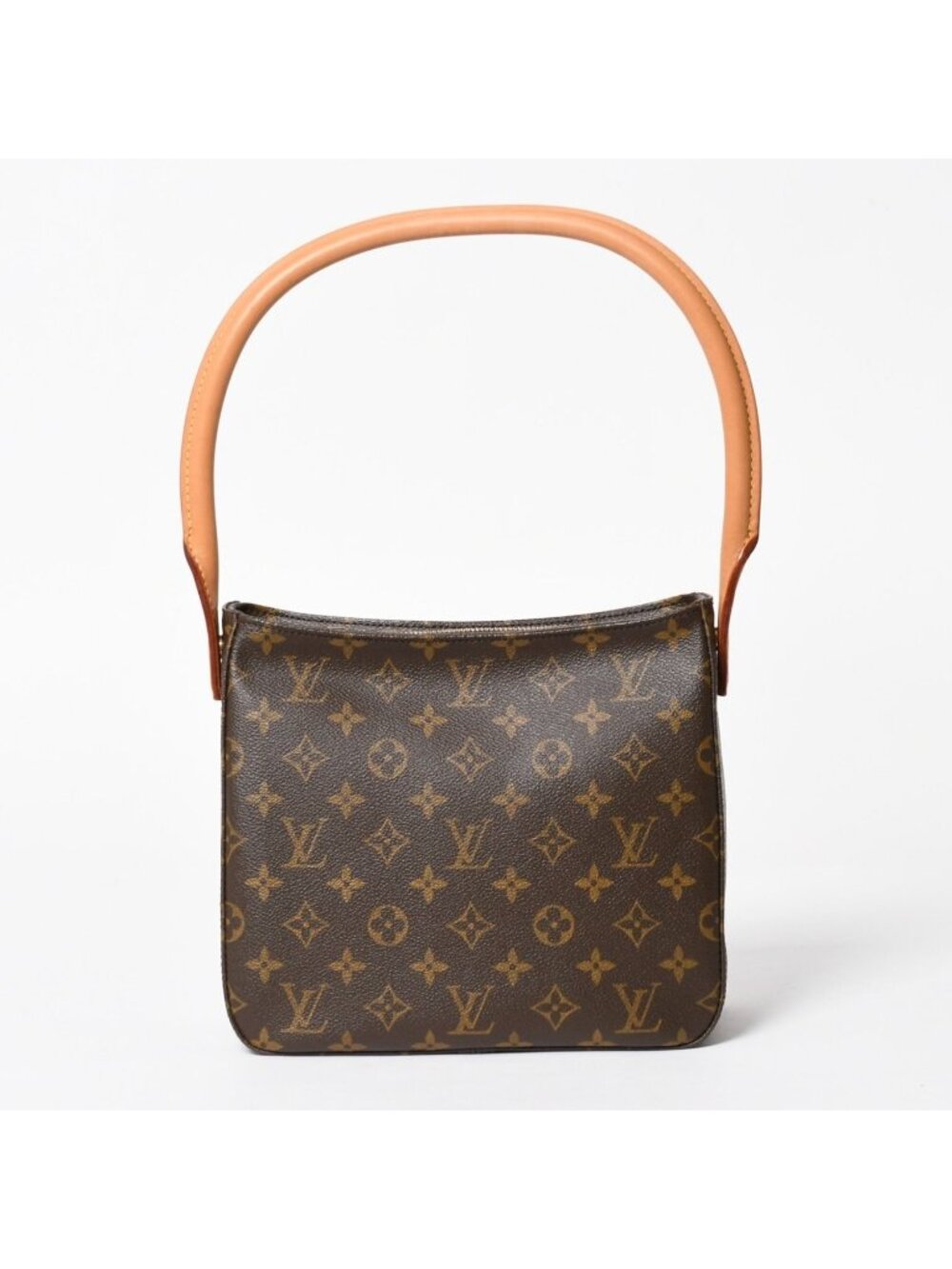 Louis Vuitton Looping MM Bag Monogram Leather Brown Gold